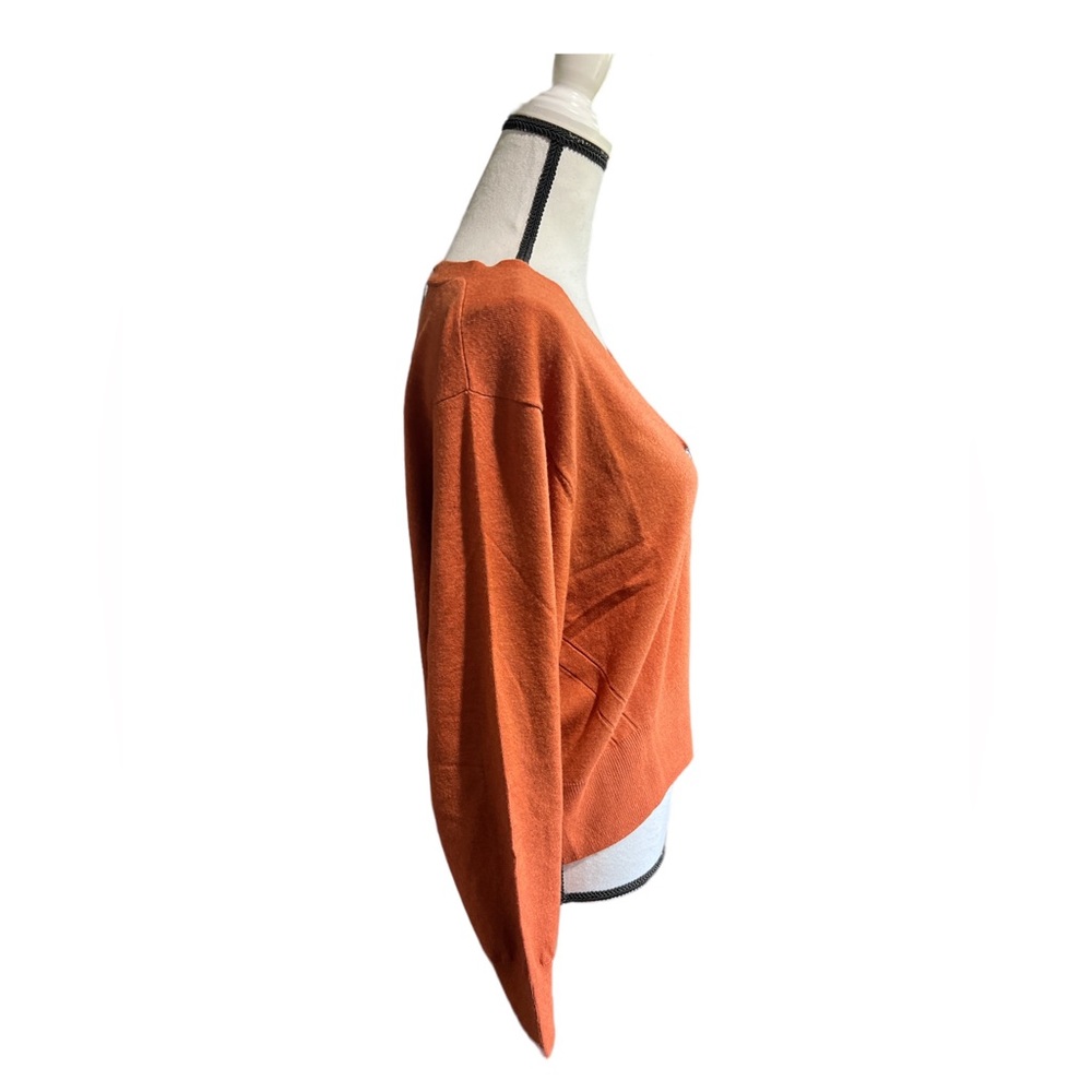 NWT cropped cardigan burnt orange - Picture 2 of 5